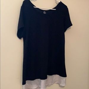 Bobeau short sleeved swing shirt
